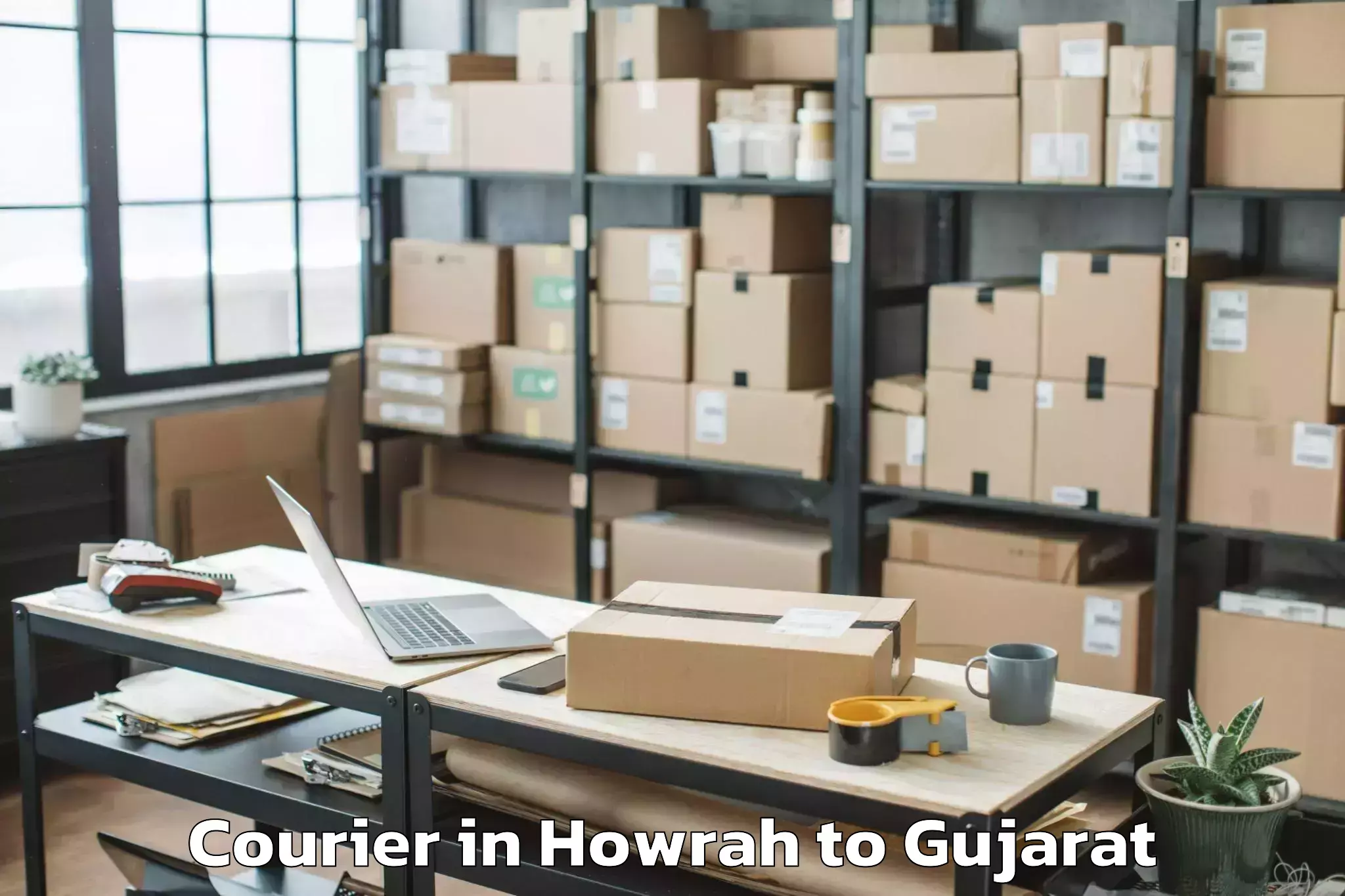 Leading Howrah to Ankleshwar Courier Provider